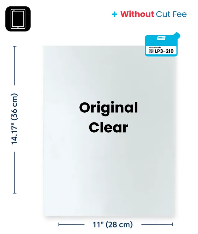 RapidCut Sheet - Tablet - Original Clear - No Cut Fee Included