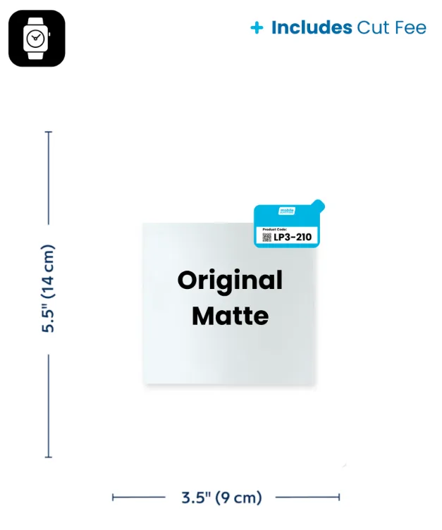 RapidCut Custom Sheet, Clear-Coat Matte, Watch (14cm x 9cm) Includes Cut Fee