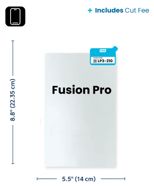 RapidCut Sheet - Smartphone - Fusion Pro - Includes Cut Fee